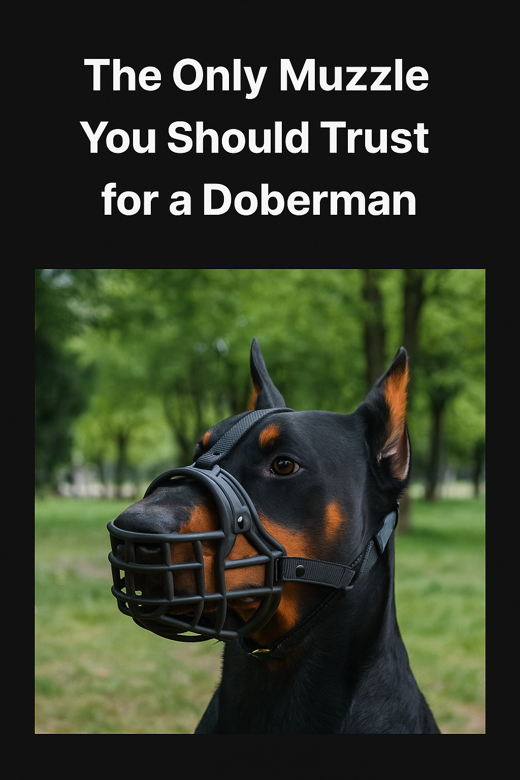 The Only Muzzle You Should Trust for a Doberman