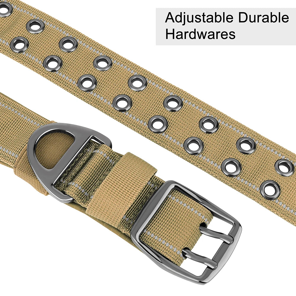 Tactical Nylon Training Collar for Dobermans – Built for Strength, Comfort, and Control