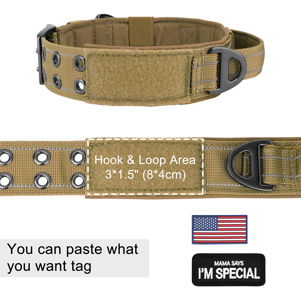 Tactical Nylon Training Collar for Dobermans – Built for Strength, Comfort, and Control