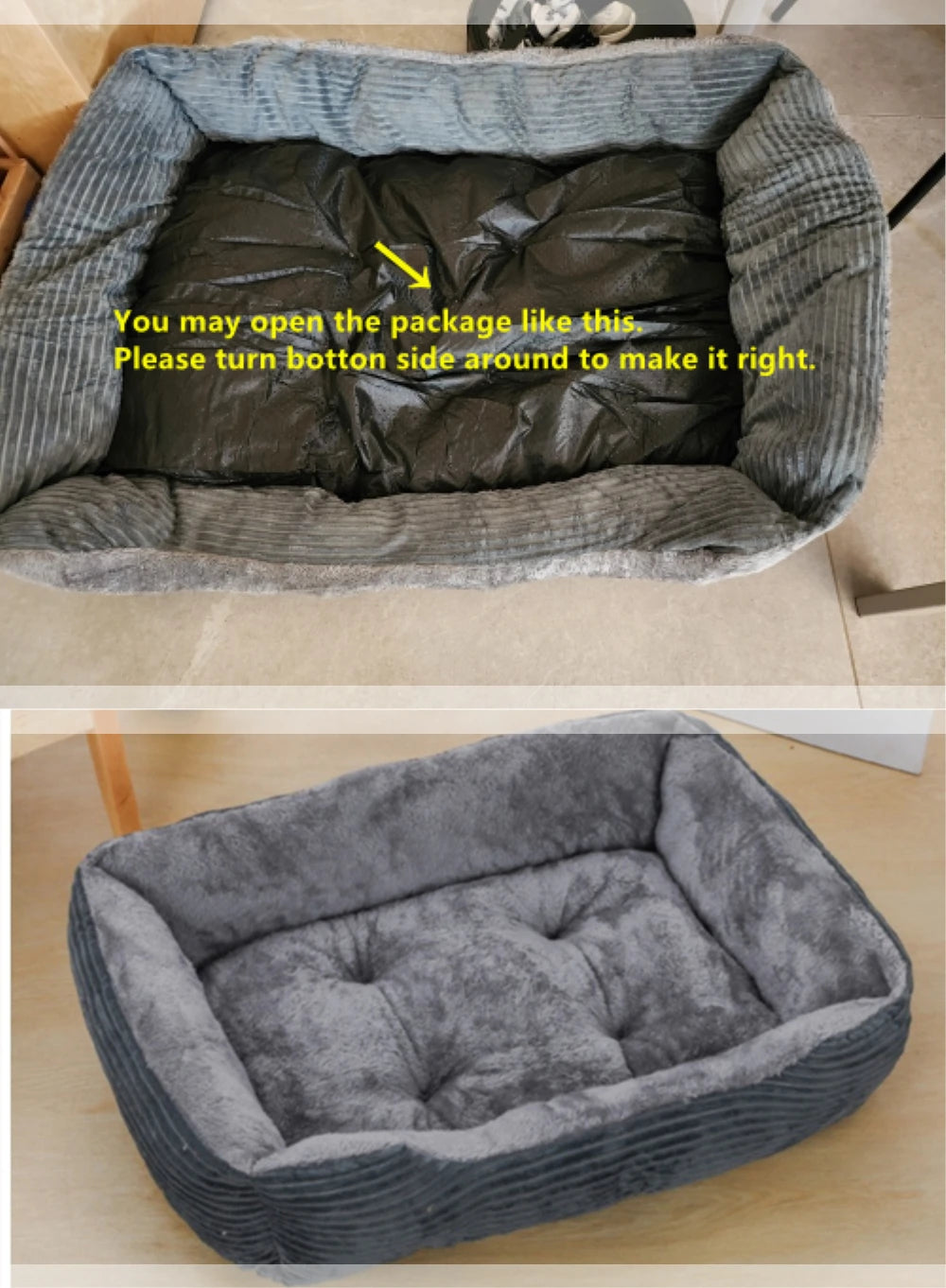 Cozy Plush Dog Bed for Dobermans – Washable, Durable, Year-Round Comfort