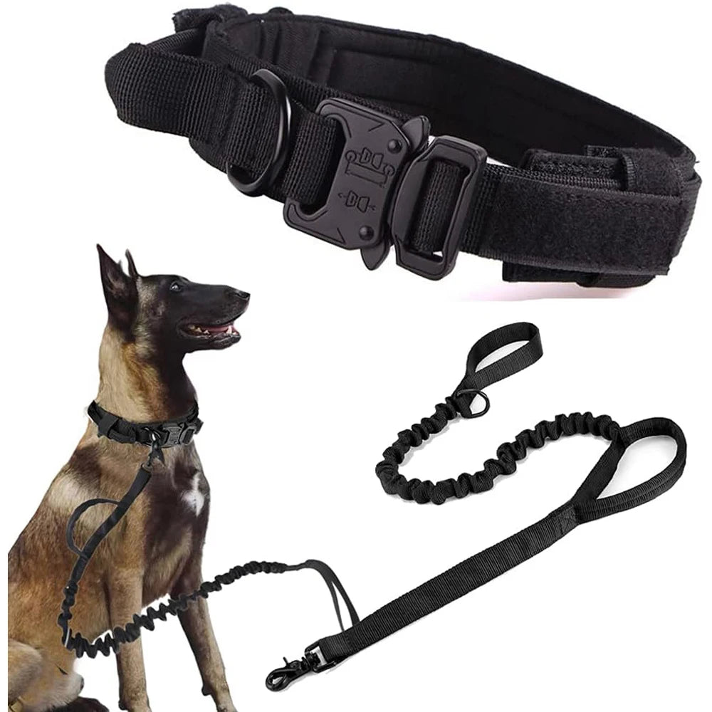 Doberman Tactical Collar & Leash Set – Built for Strength and Control