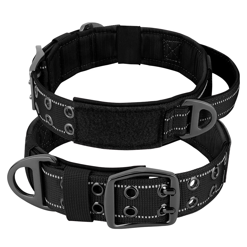 Tactical Nylon Training Collar for Dobermans – Built for Strength, Comfort, and Control