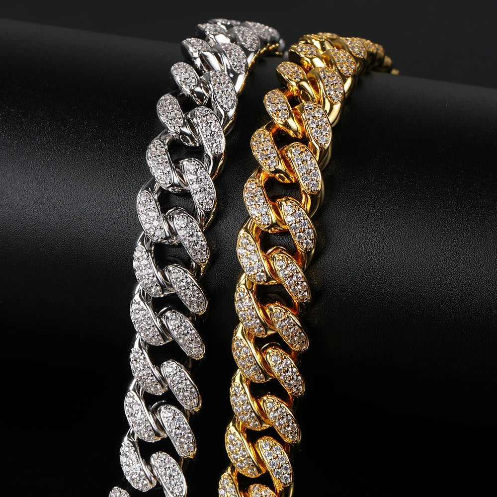 Luxury Cuban Link Dog Chain Collar for Dobermans – Gold, Silver, or Rose Gold
