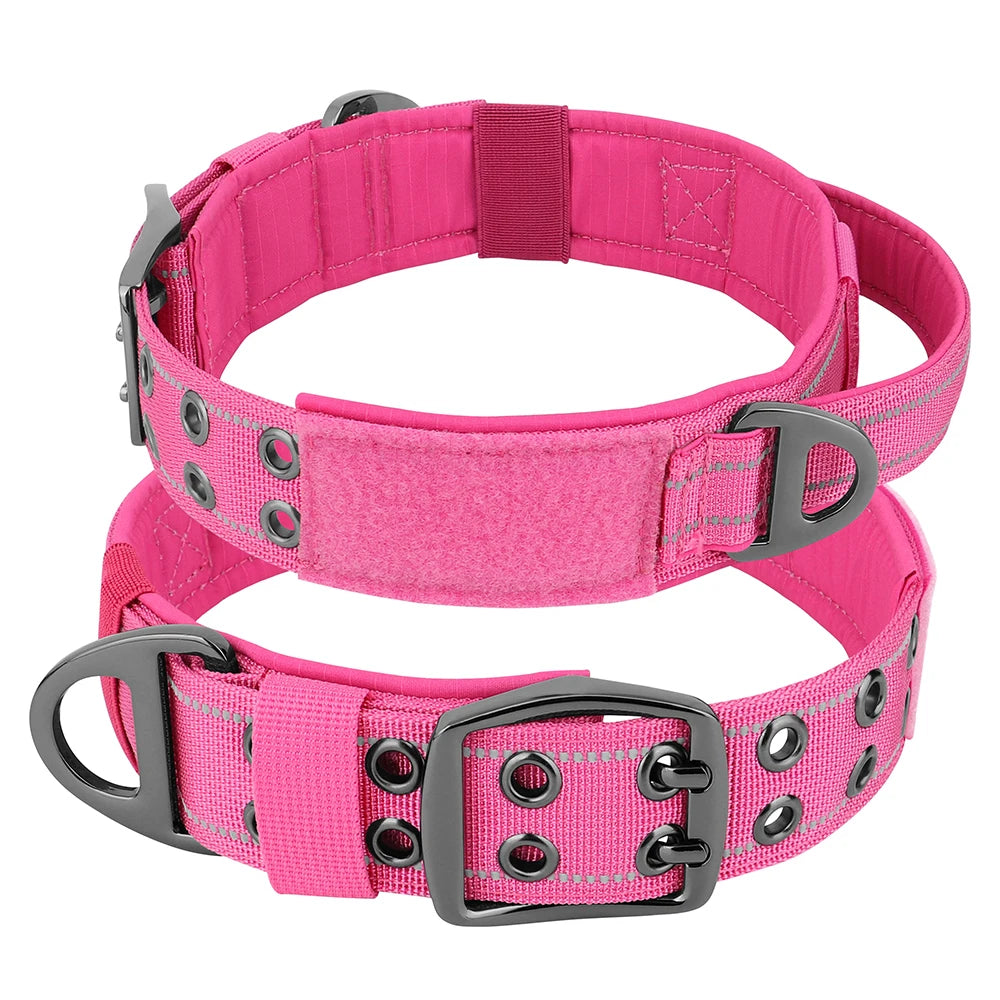 Tactical Nylon Training Collar for Dobermans – Built for Strength, Comfort, and Control