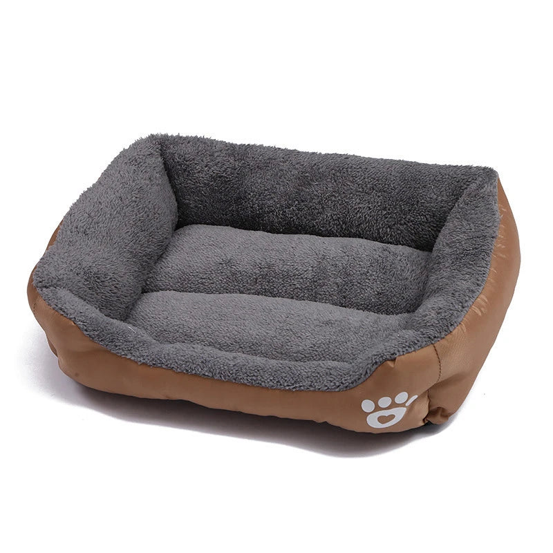 Cozy Fleece Dog Bed for Dobermans – Waterproof, Warm, and Built for Big Breeds