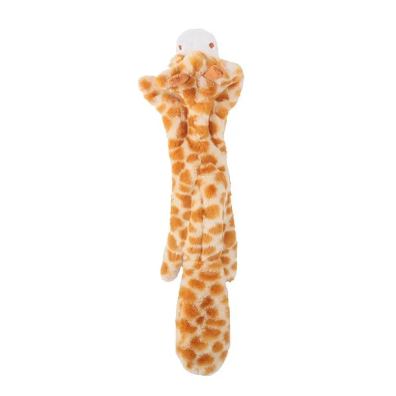 Ultra-Durable Stuffing-Free Animal Dog Toy – Crinkle & Squeak Chew Toy for Aggressive Doberman Play