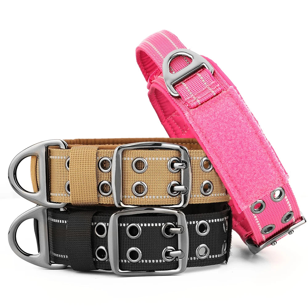 Tactical Nylon Training Collar for Dobermans – Built for Strength, Comfort, and Control