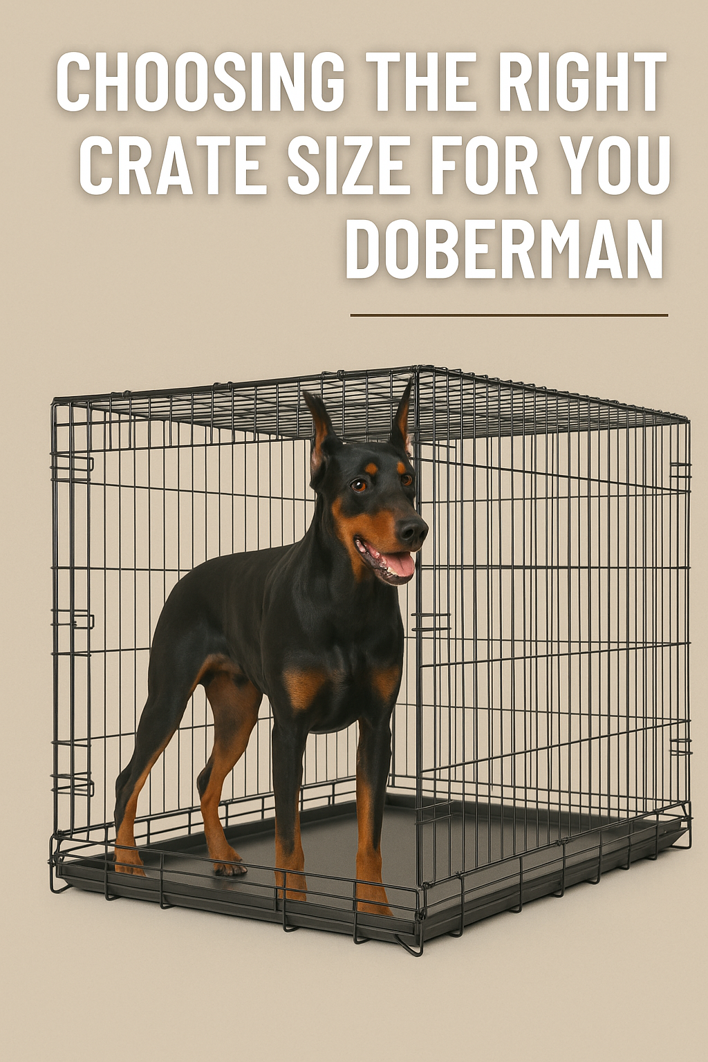 Choosing the Right Crate Size for Your Doberman