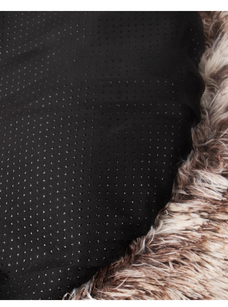 Paw-Shaped Plush Dog Bed for Dobermans – Soft, Supportive, and Cozy