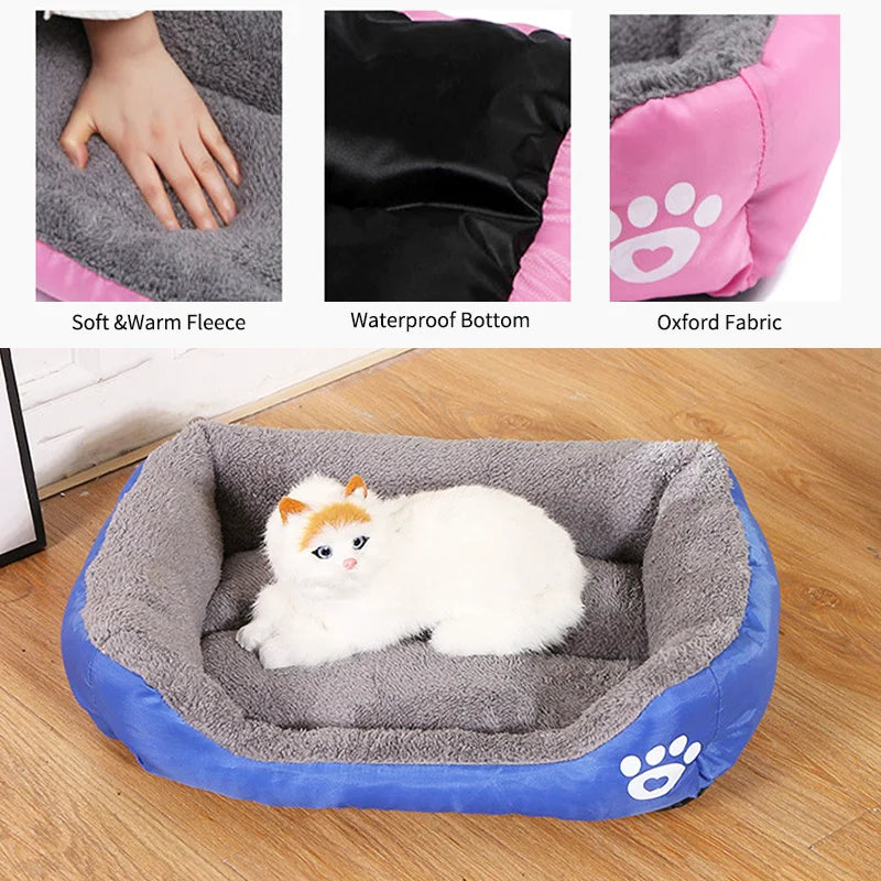 Cozy Fleece Dog Bed for Dobermans – Waterproof, Warm, and Built for Big Breeds