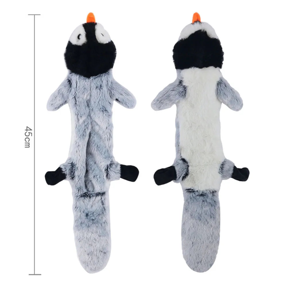 Ultra-Durable Stuffing-Free Animal Dog Toy – Crinkle & Squeak Chew Toy for Aggressive Doberman Play
