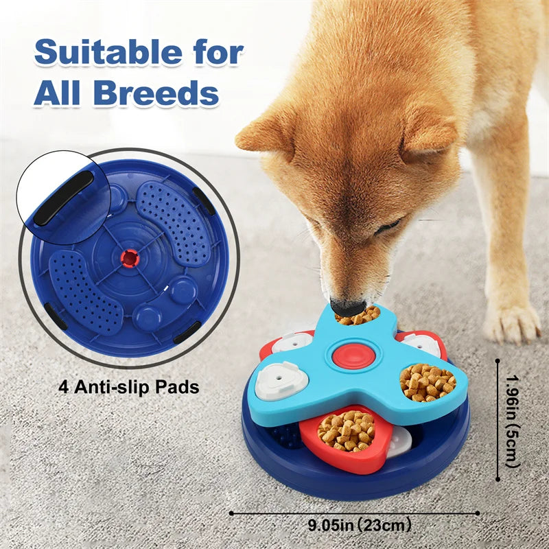 Doberman Puzzle Feeder Bowl – Slow Eating, Anxiety Relief & Mental Stimulation Enrichment Toy