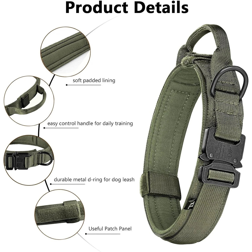 Doberman Tactical Collar & Leash Set – Built for Strength and Control