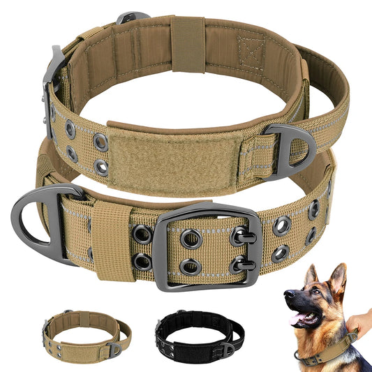 Tactical Nylon Training Collar for Dobermans – Built for Strength, Comfort, and Control