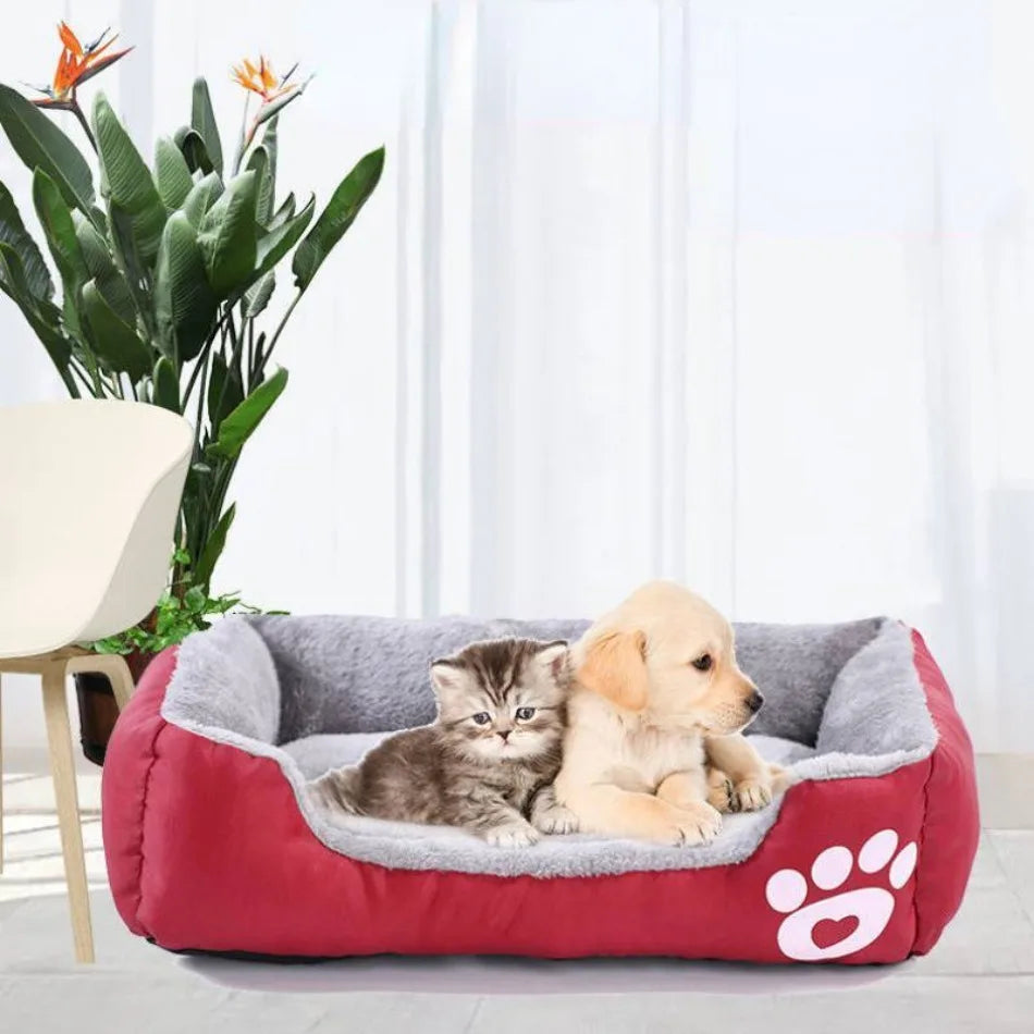Cozy Fleece Dog Bed for Dobermans – Waterproof, Warm, and Built for Big Breeds