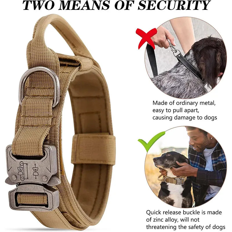 Tactical Dog Training Collar for Dobermans – Heavy-Duty Outdoor Control