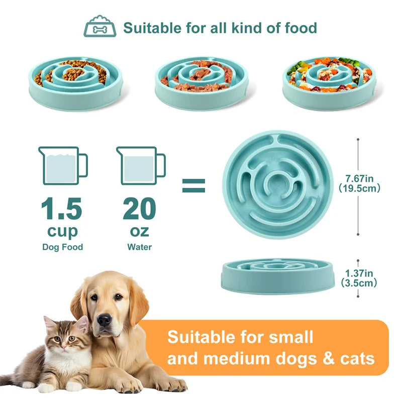 Doberman Puzzle Feeder Bowl – Slow Eating, Anxiety Relief & Mental Stimulation Enrichment Toy