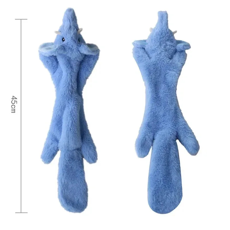 Ultra-Durable Stuffing-Free Animal Dog Toy – Crinkle & Squeak Chew Toy for Aggressive Doberman Play