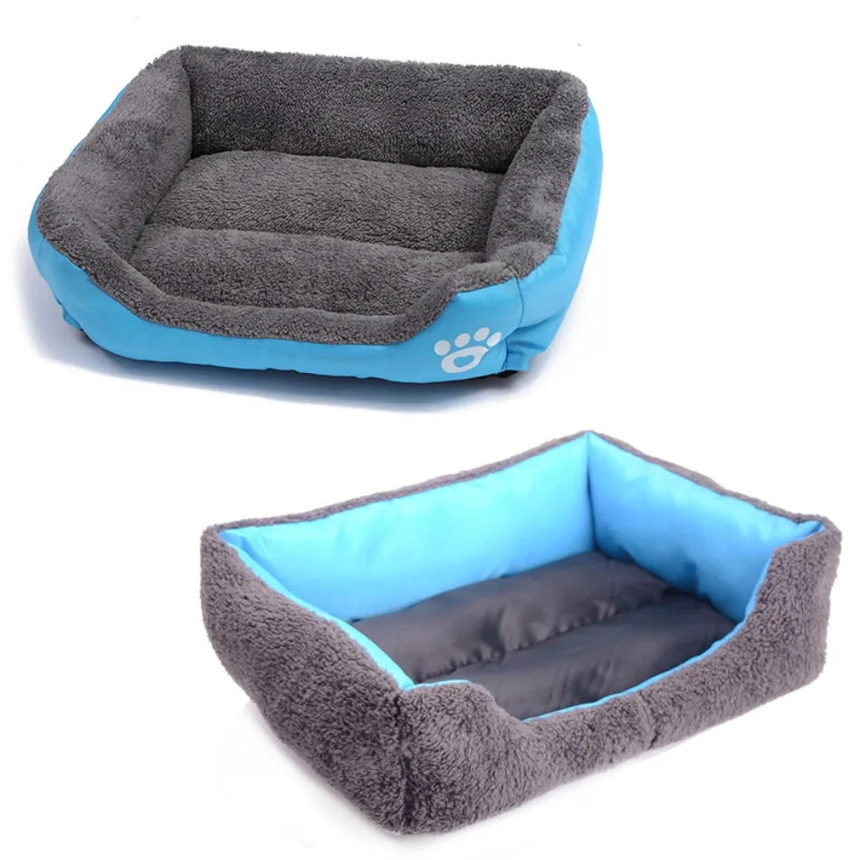 Cozy Fleece Dog Bed for Dobermans – Waterproof, Warm, and Built for Big Breeds