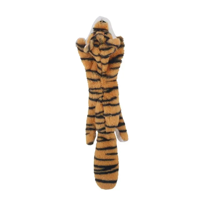 Ultra-Durable Stuffing-Free Animal Dog Toy – Crinkle & Squeak Chew Toy for Aggressive Doberman Play