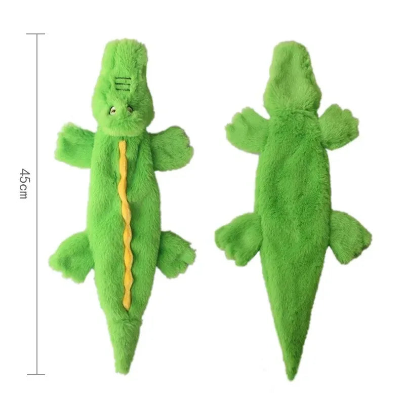 Ultra-Durable Stuffing-Free Animal Dog Toy – Crinkle & Squeak Chew Toy for Aggressive Doberman Play