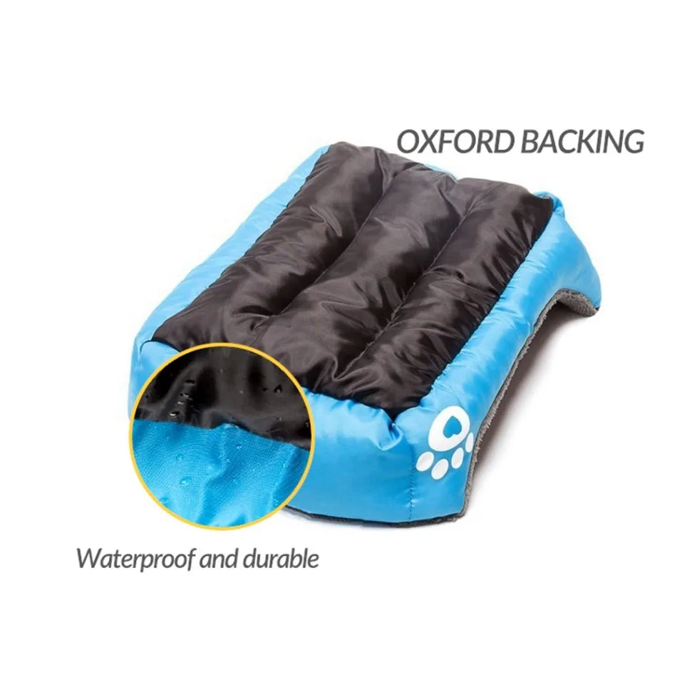Cozy Fleece Dog Bed for Dobermans – Waterproof, Warm, and Built for Big Breeds