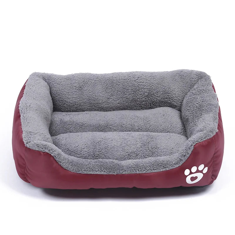 Cozy Fleece Dog Bed for Dobermans – Waterproof, Warm, and Built for Big Breeds
