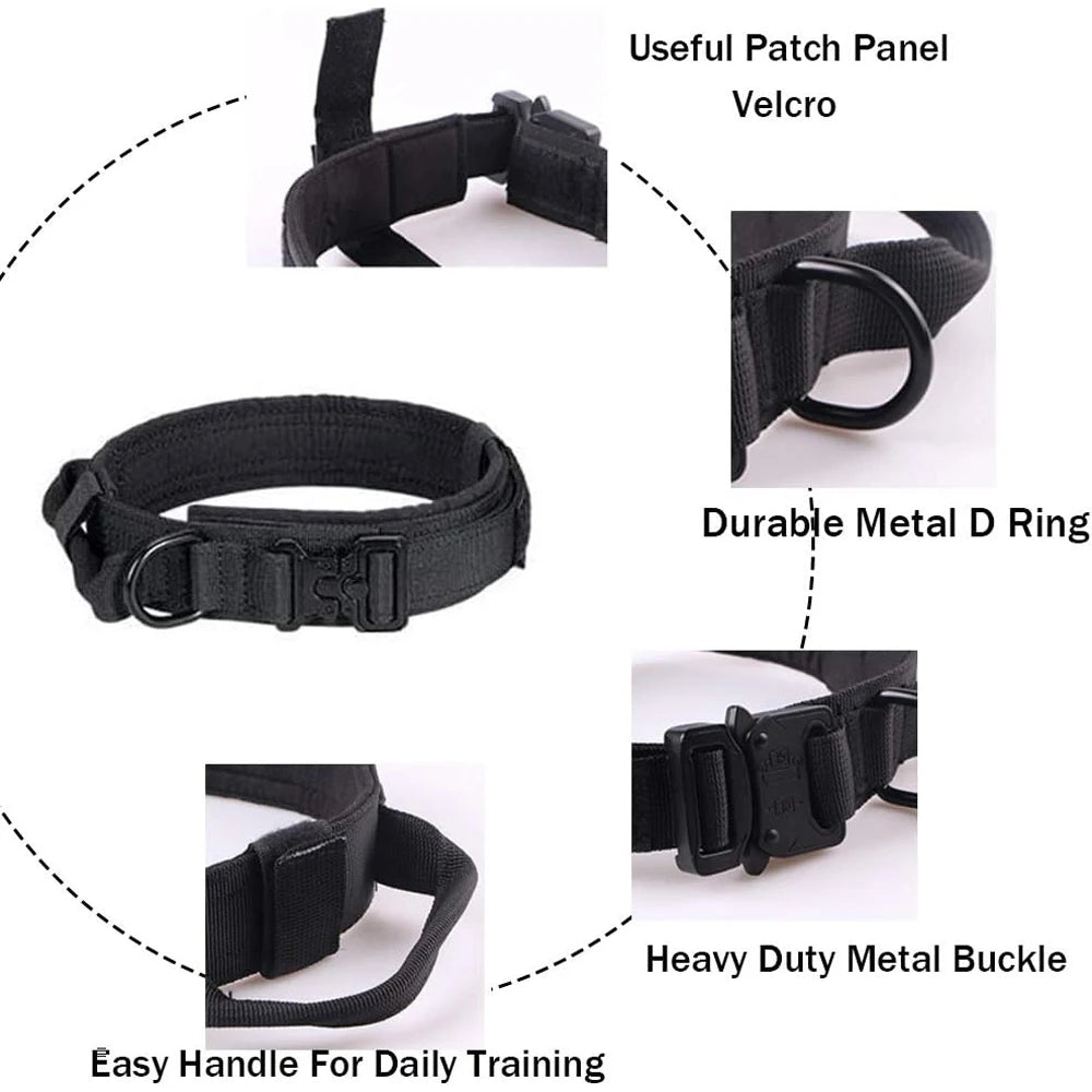 Doberman Tactical Collar & Leash Set – Built for Strength and Control