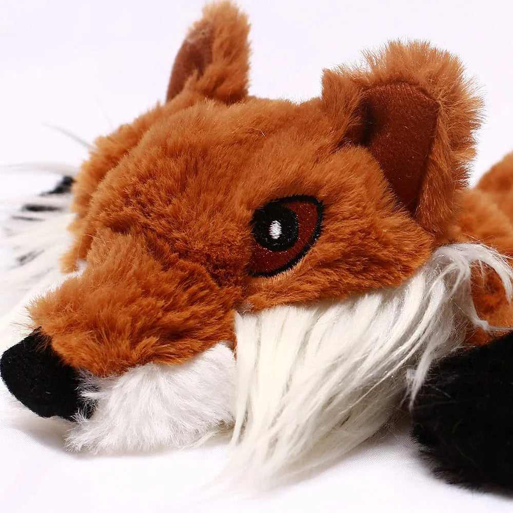 Ultra-Durable Stuffing-Free Animal Dog Toy – Crinkle & Squeak Chew Toy for Aggressive Doberman Play