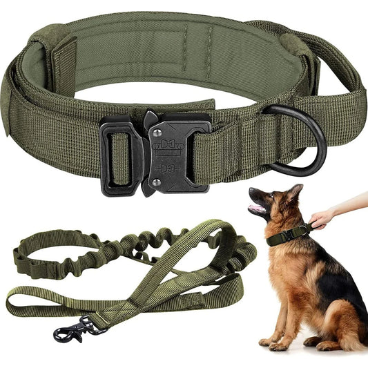 Doberman Tactical Collar & Leash Set – Built for Strength and Control