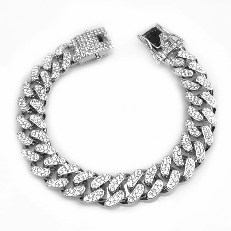 Luxury Cuban Link Dog Chain Collar for Dobermans – Gold, Silver, or Rose Gold