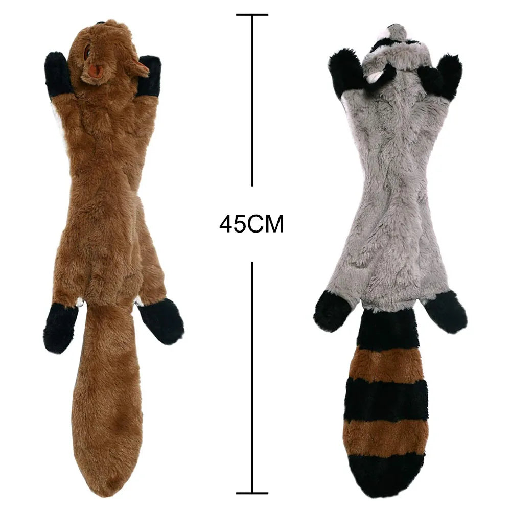 Ultra-Durable Stuffing-Free Animal Dog Toy – Crinkle & Squeak Chew Toy for Aggressive Doberman Play
