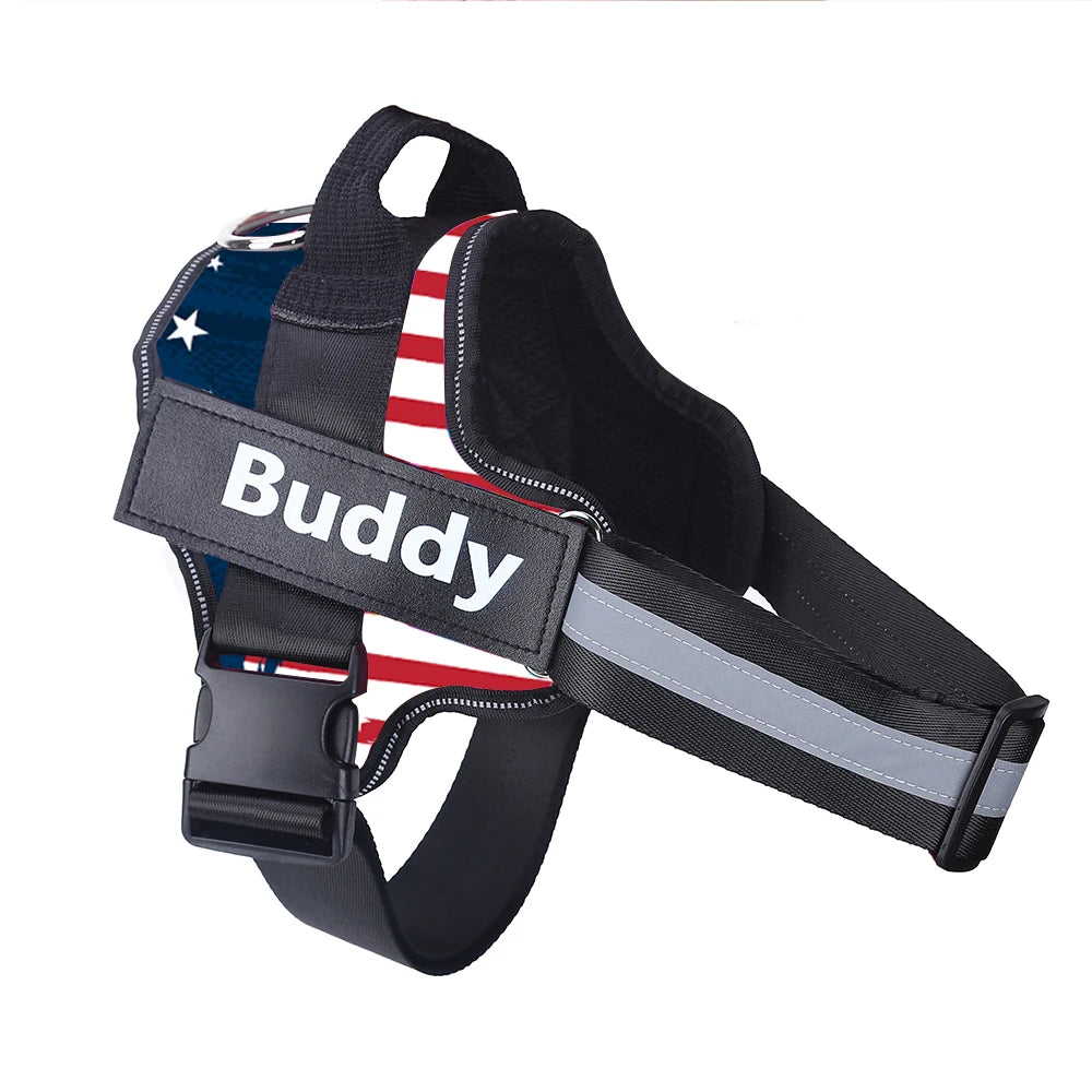 Custom Reflective No-Pull Harness for Dobermans – Personalized, Breathable Vest for Training & Everyday Walks