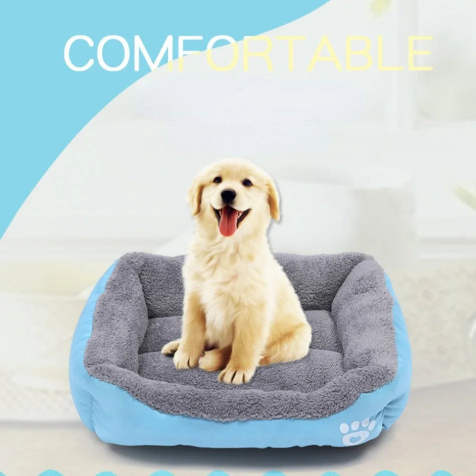 Cozy Fleece Dog Bed for Dobermans – Waterproof, Warm, and Built for Big Breeds