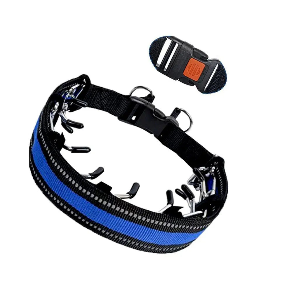 Stainless Steel Prong Training Collar for Dobermans – Rubber-Tipped for Safe, Firm Correction