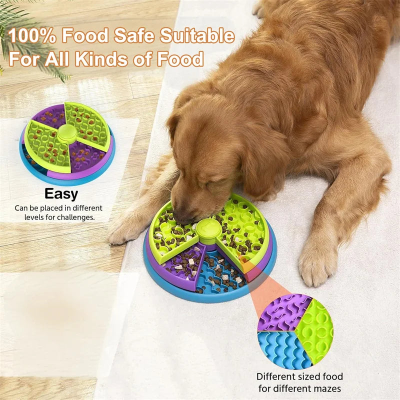 Doberman Puzzle Feeder Bowl – Slow Eating, Anxiety Relief & Mental Stimulation Enrichment Toy