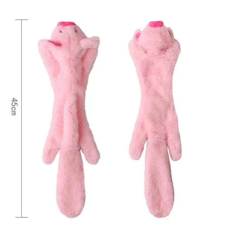 Ultra-Durable Stuffing-Free Animal Dog Toy – Crinkle & Squeak Chew Toy for Aggressive Doberman Play