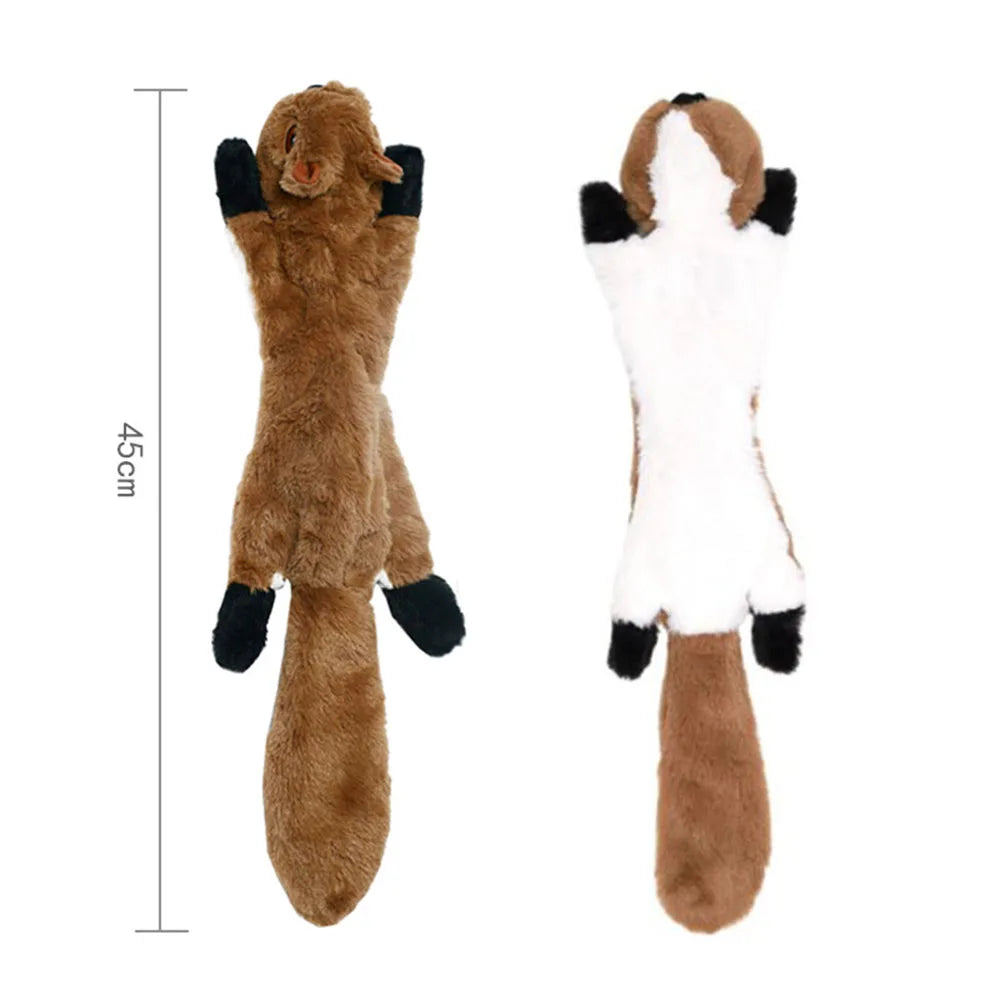 Ultra-Durable Stuffing-Free Animal Dog Toy – Crinkle & Squeak Chew Toy for Aggressive Doberman Play