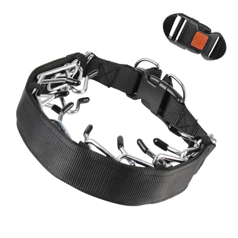 Adjustable Prong Training Collar for Dobermans – Quick-Release, Safe, and Effective