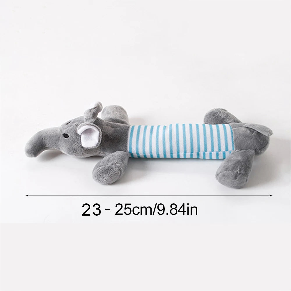 Ultra-Durable Stuffing-Free Animal Dog Toy – Crinkle & Squeak Chew Toy for Aggressive Doberman Play