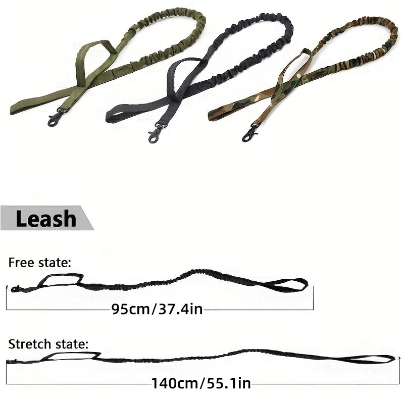 Tactical Bungee Leash for Dobermans – Built for Strength, Control, and Comfort