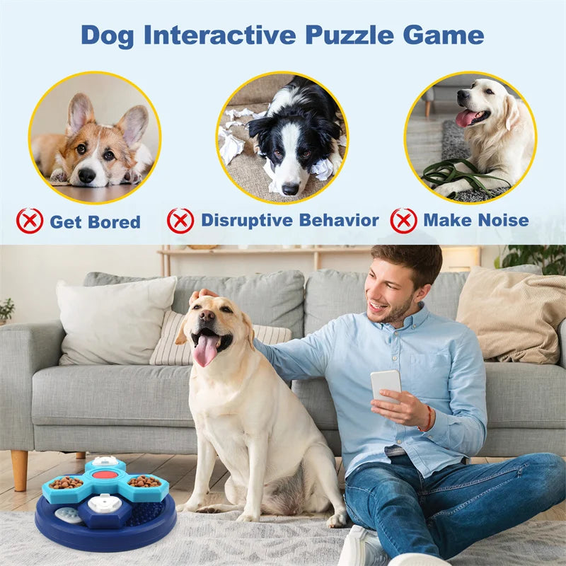 Doberman Puzzle Feeder Bowl – Slow Eating, Anxiety Relief & Mental Stimulation Enrichment Toy
