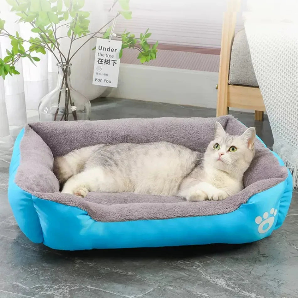 Cozy Fleece Dog Bed for Dobermans – Waterproof, Warm, and Built for Big Breeds