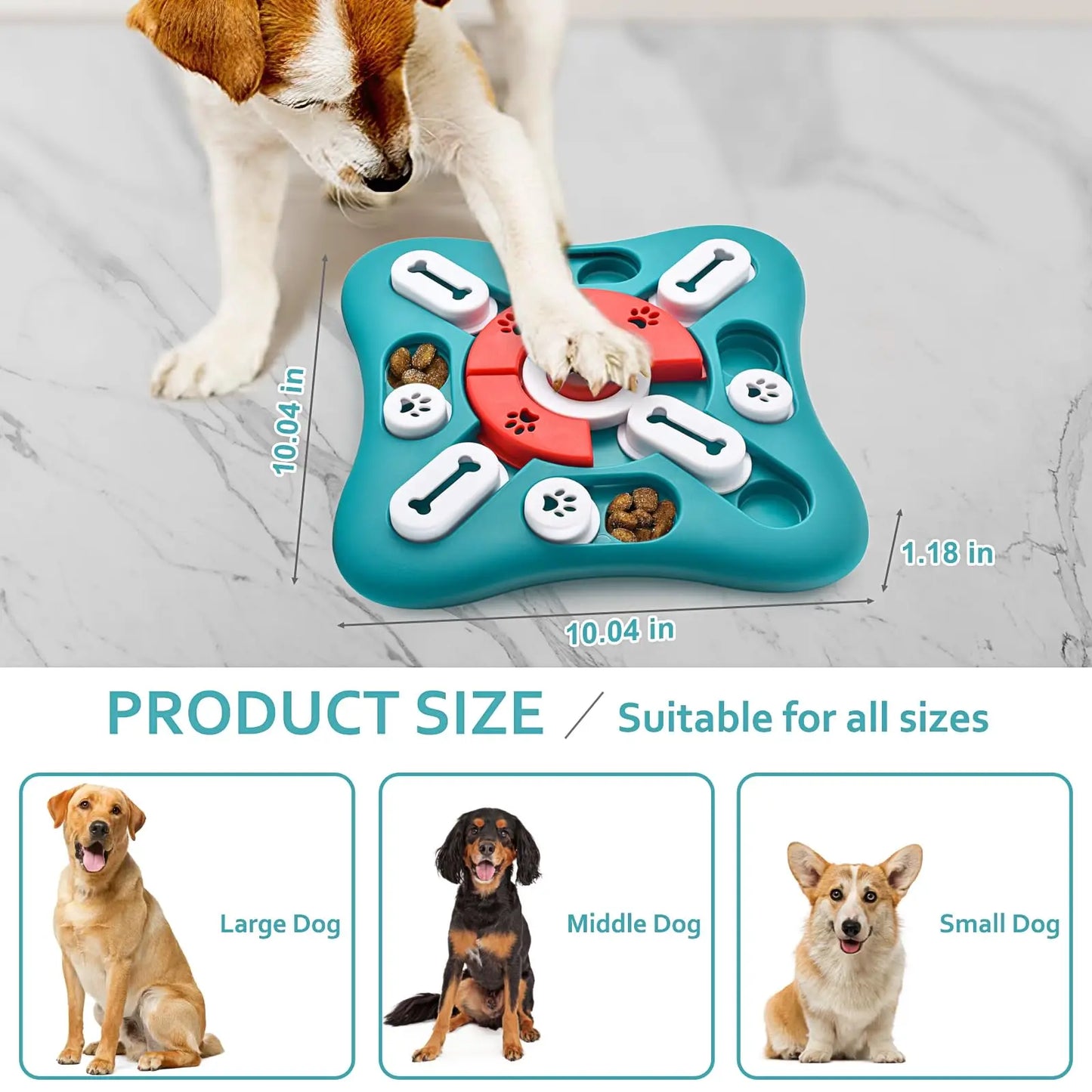 Interactive Puzzle Toy for Dobermans – Treat-Dispensing Enrichment for Mental Stimulation & Training