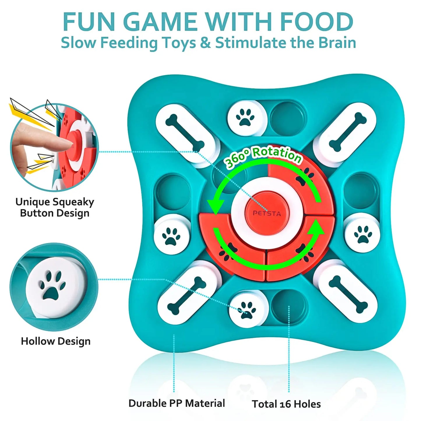 Interactive Puzzle Toy for Dobermans – Treat-Dispensing Enrichment for Mental Stimulation & Training