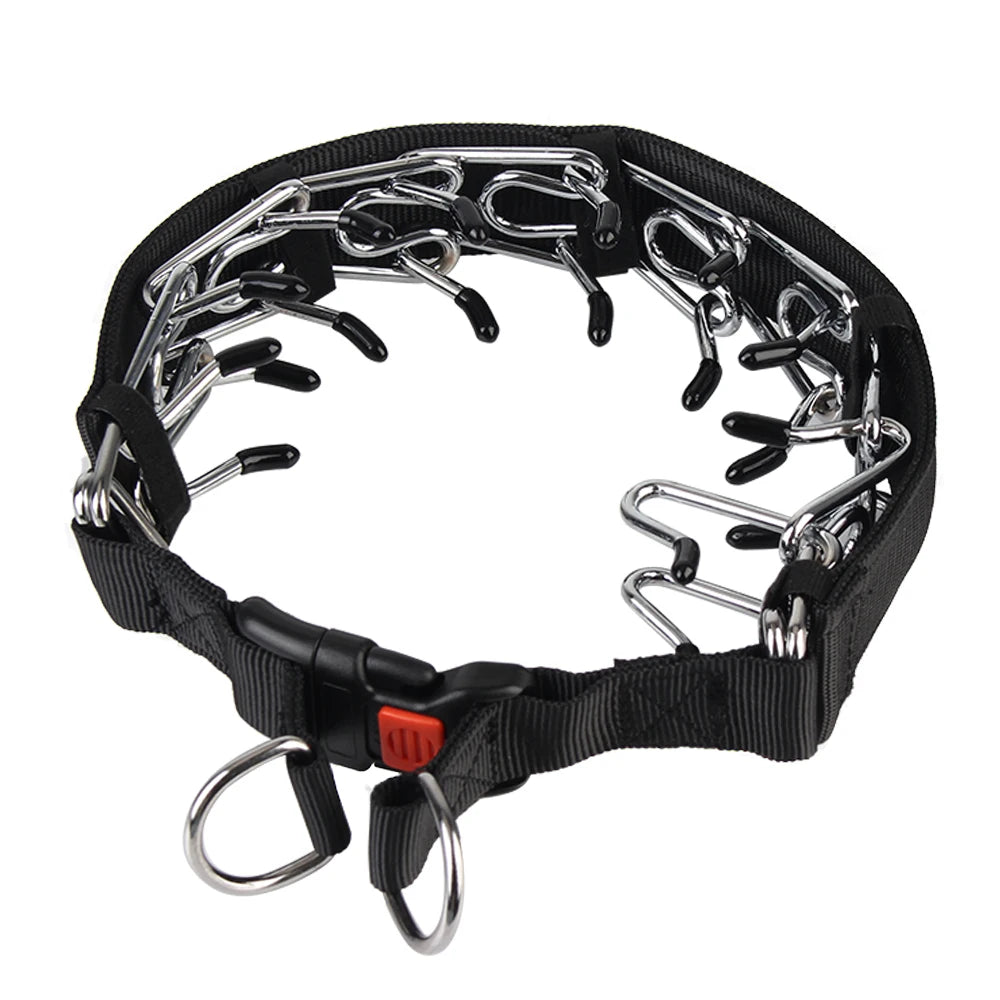 Adjustable Prong Training Collar for Dobermans – Quick-Release, Safe, and Effective