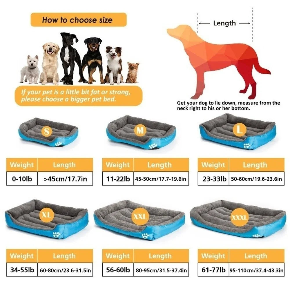 Cozy Fleece Dog Bed for Dobermans – Waterproof, Warm, and Built for Big Breeds